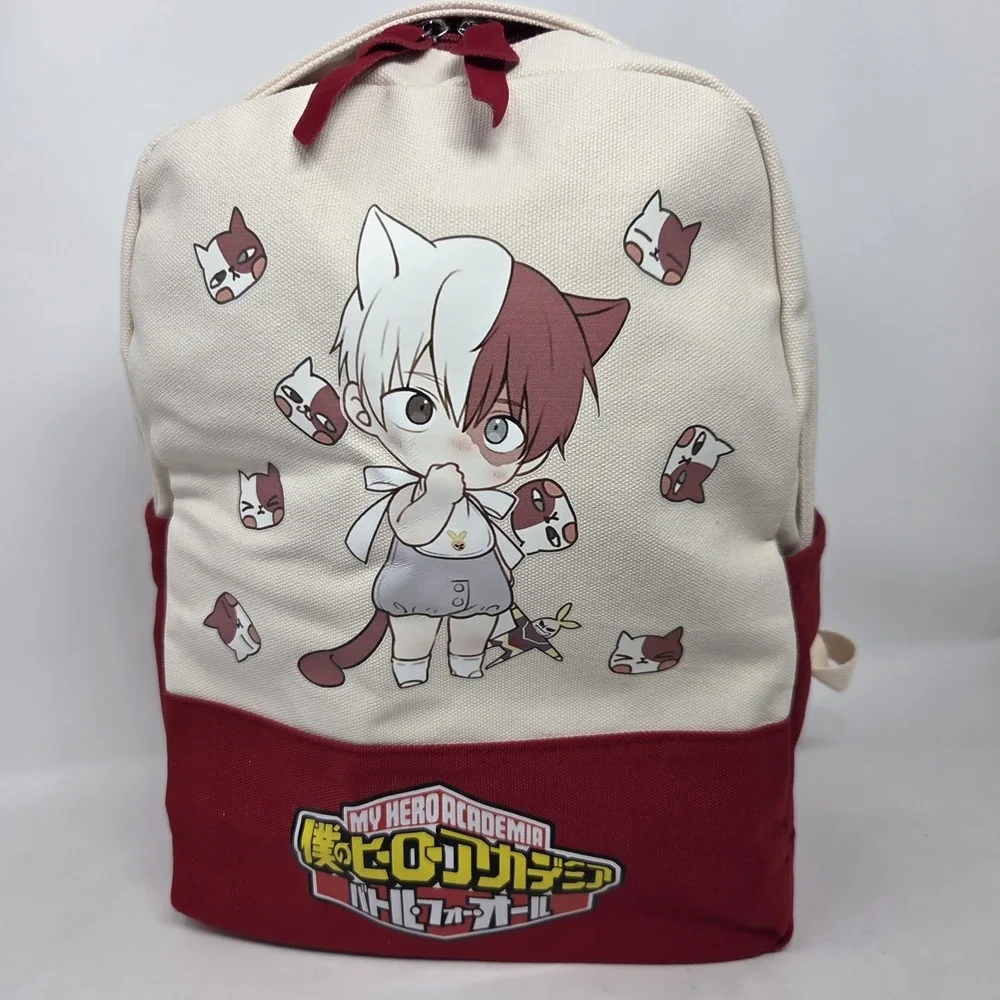 My Hero Academia Canvas Backpack Anime Red Small 14